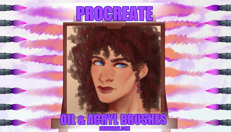 OIL and ACRYL BRUSHES - PROCREATE