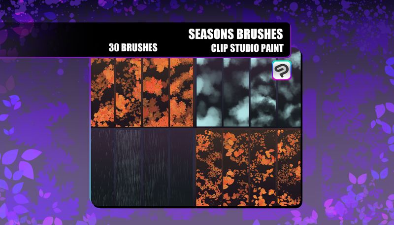Seasons Brushes - Clipstudio Paint