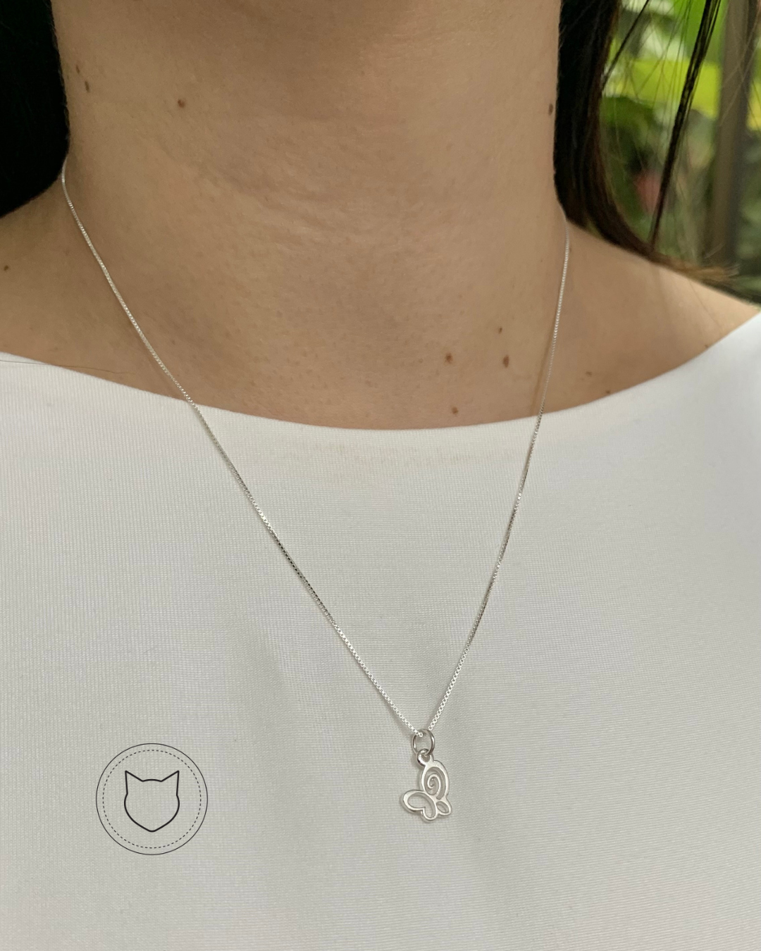 ​COLLAR DE PLATA 925 MARIPOSA CO1582F35