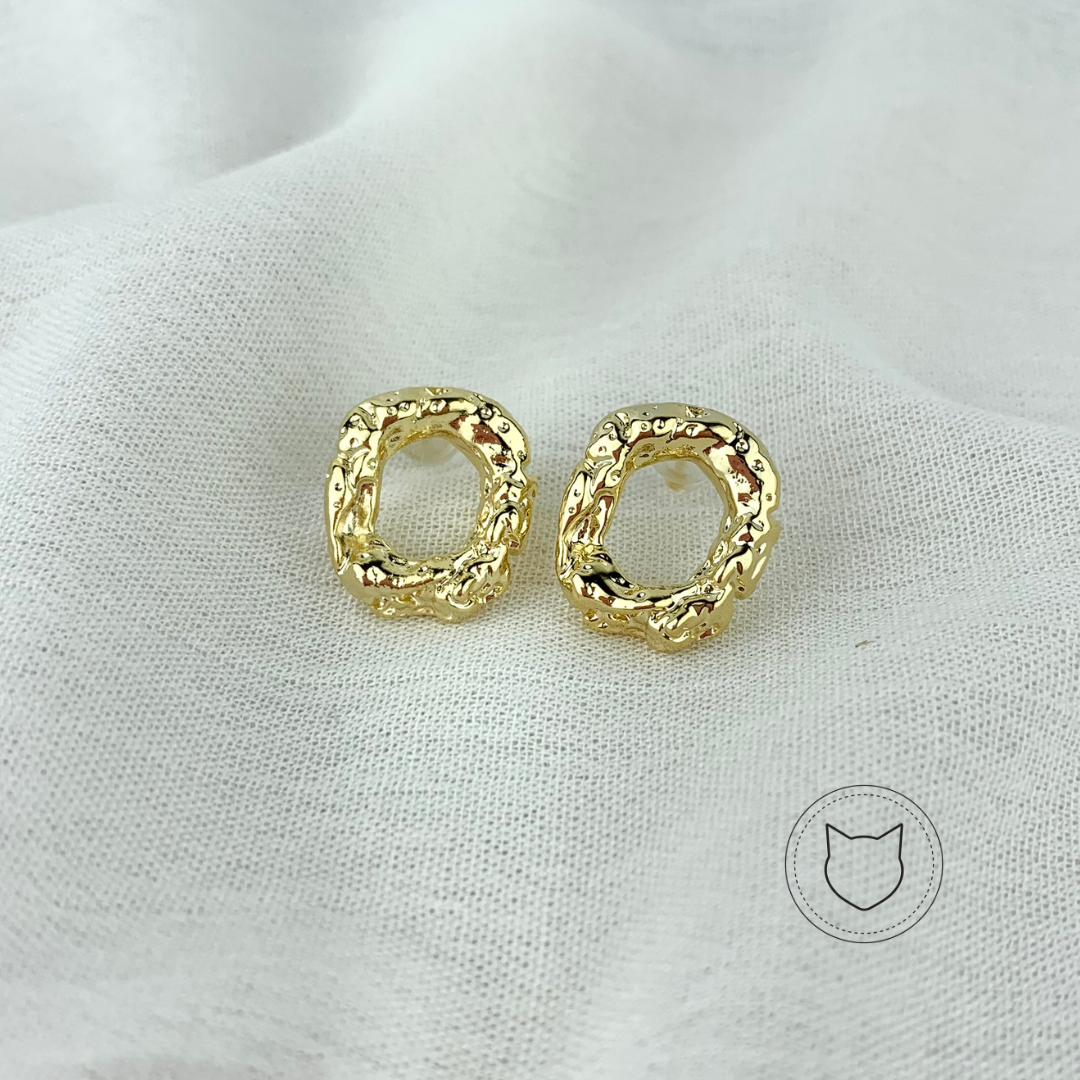 ARETES DE BAÑO DE ORO AR1886G34