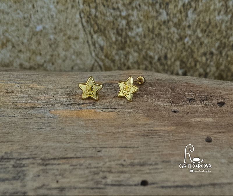 ARETES ESTRELLAS DE ORO DE 10 KILATES AR0350M