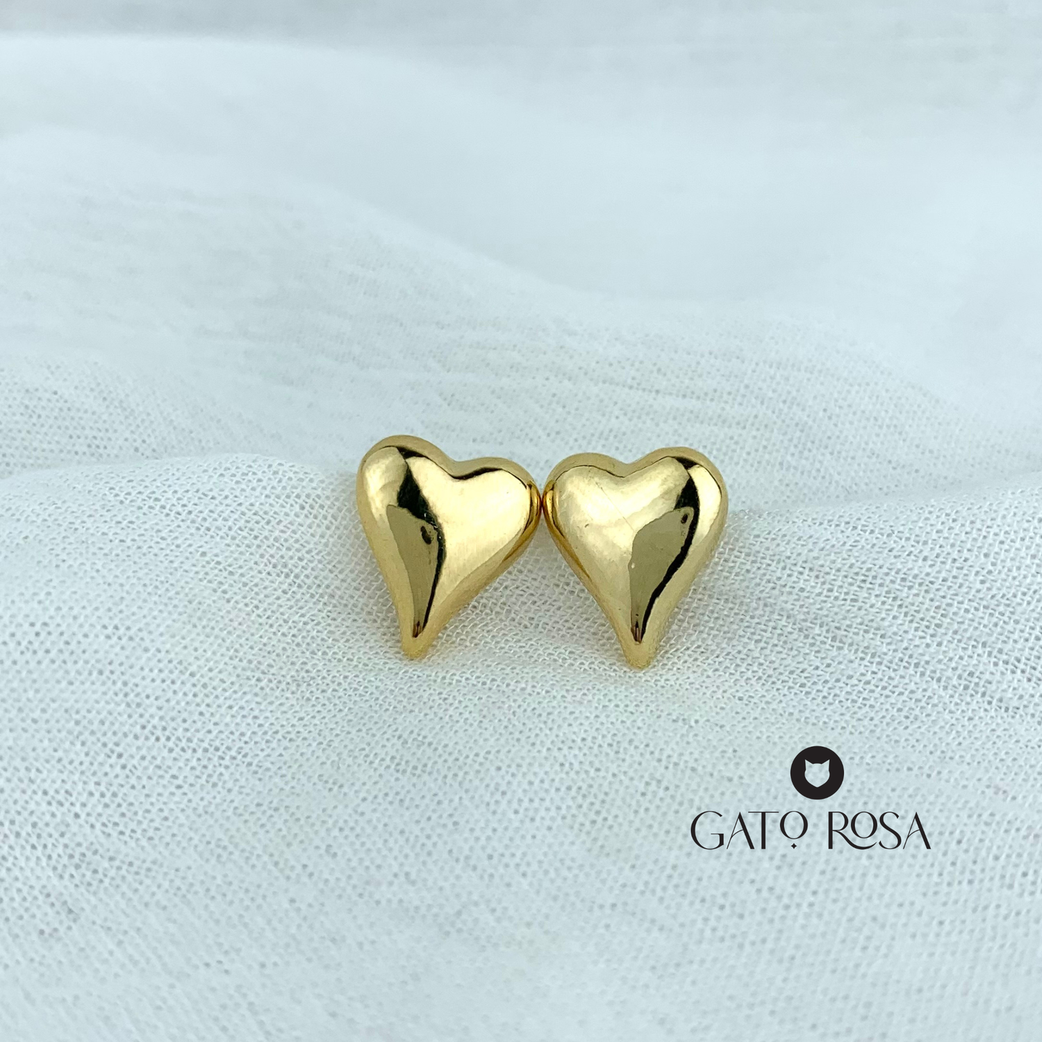 ARETES CORAZÓN ACERO AR2491G30