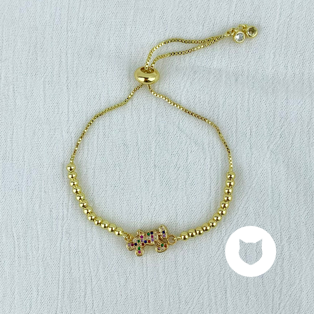 PULSERA DE BAÑO DE ORO Y CRISTALES MICKEY MOUSE PU1698G34