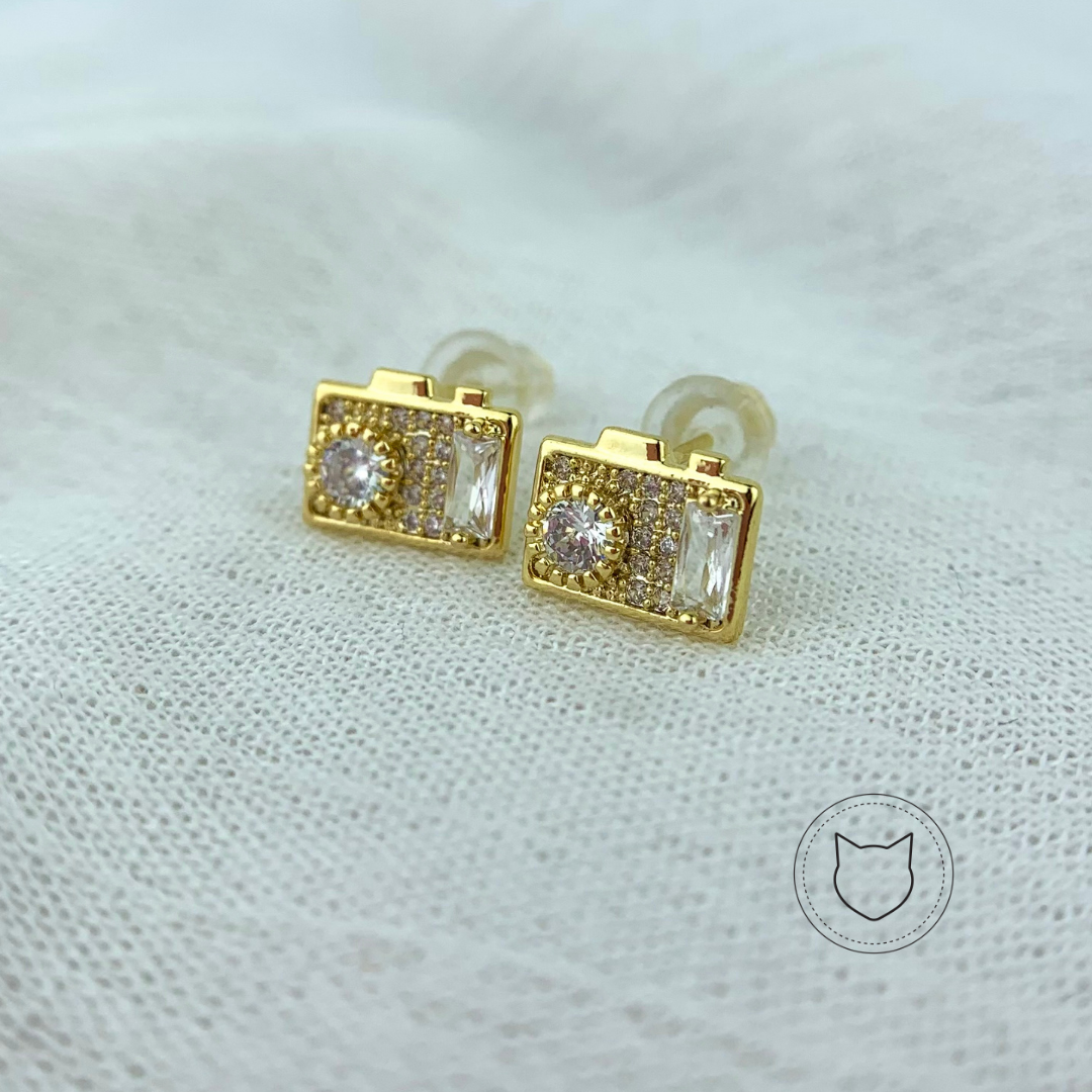 ARETES DE BAÑO DE ORO Y CRISTALES AR1948G30