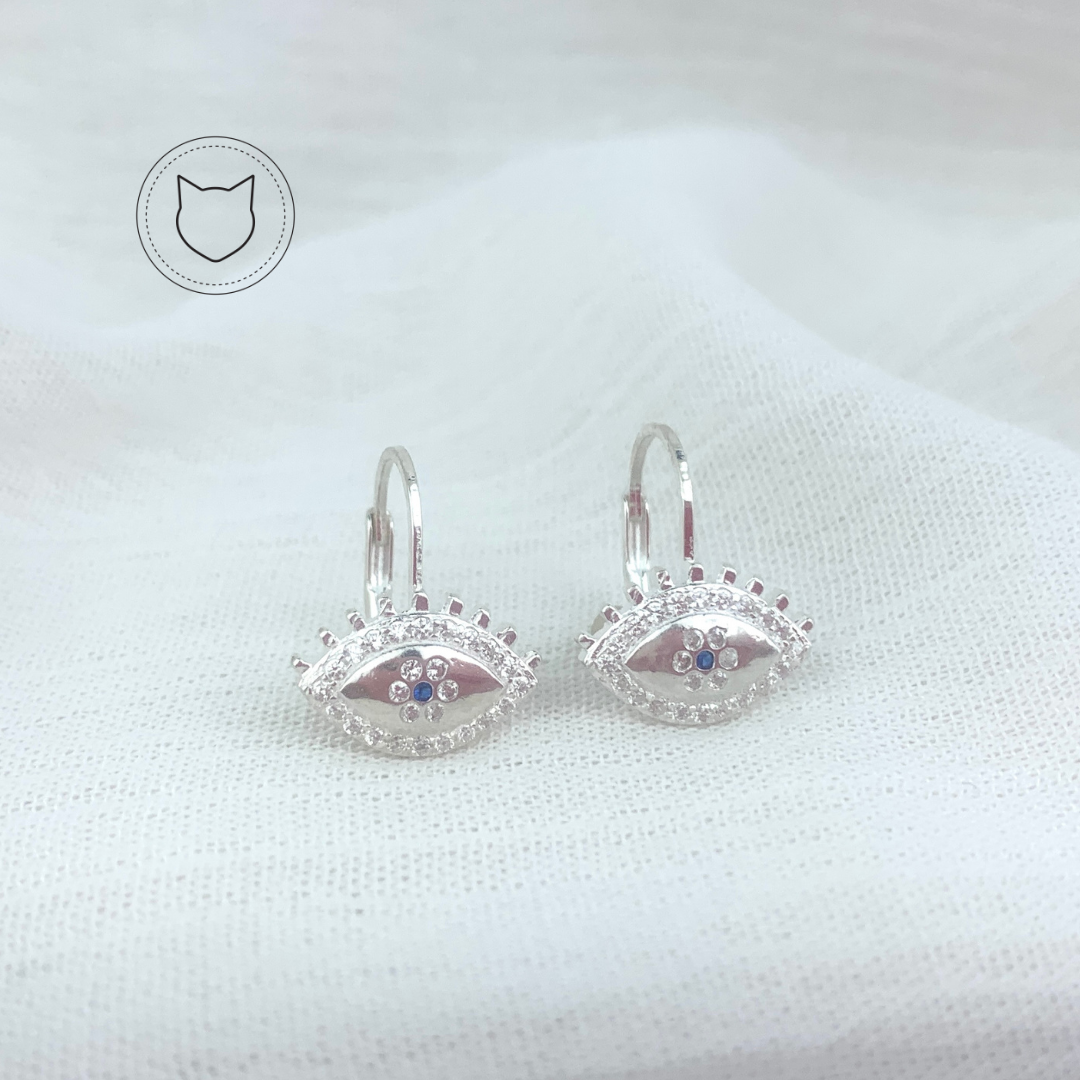 ARGOLLAS DE PLATA 925 Y CRISTALES AG0582L25