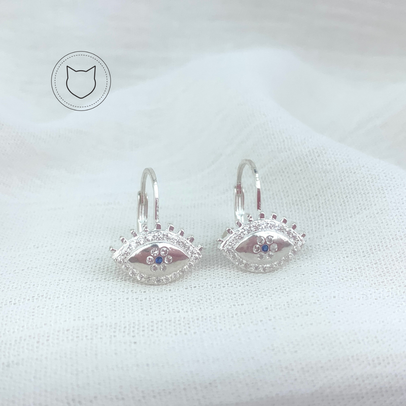 ARGOLLAS DE PLATA 925 Y CRISTALES AG0582L25