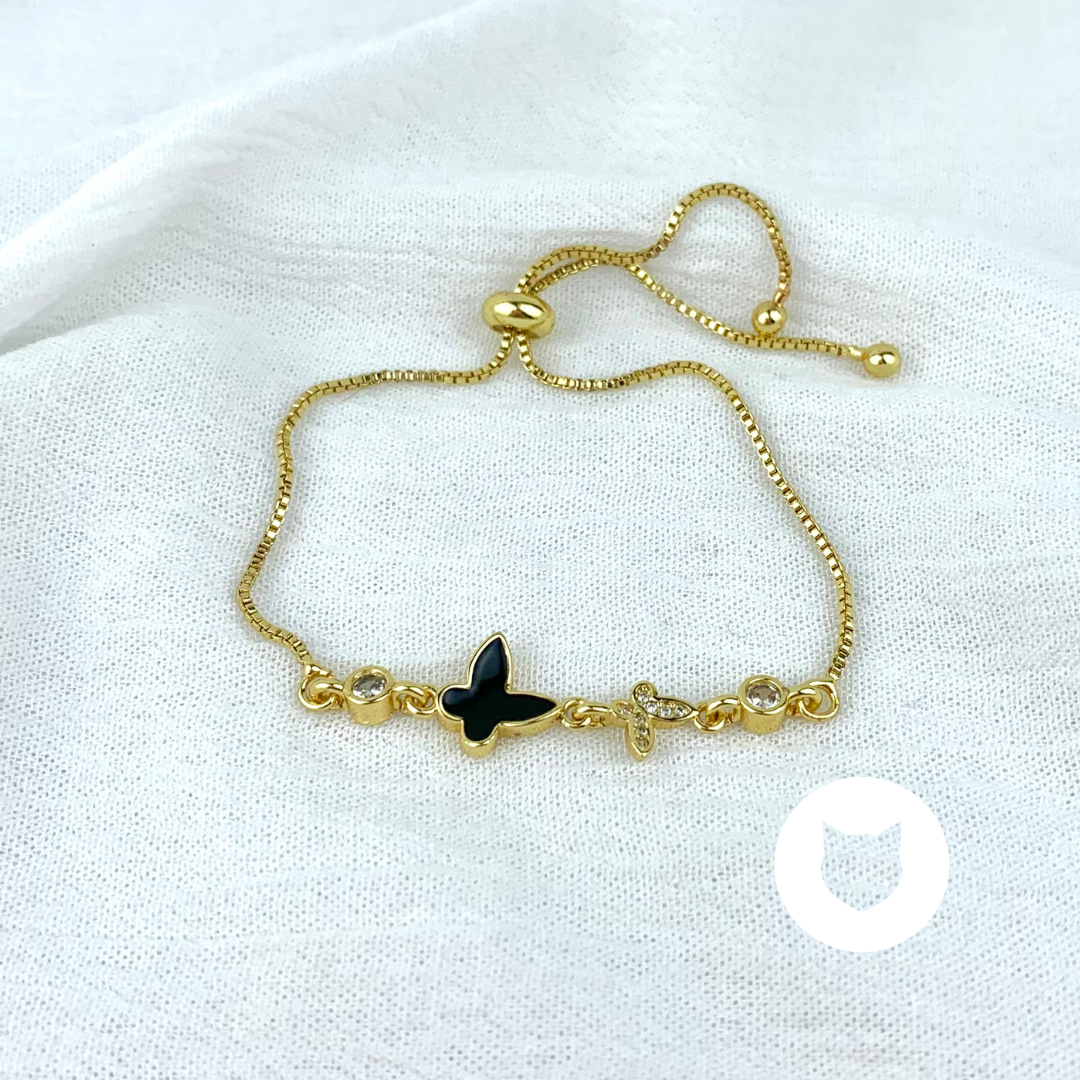 ​PULSERA DE BAÑO DE ORO Y CRISTALES PU1613G32