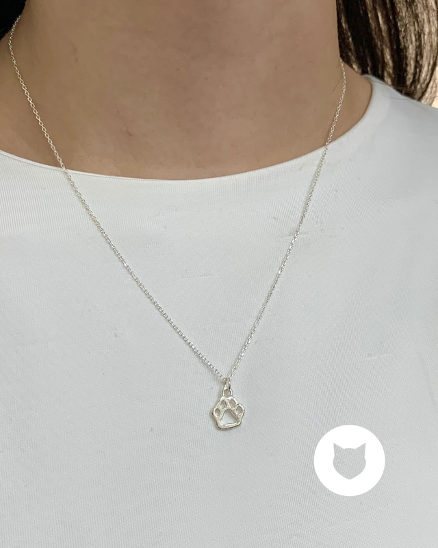 COLLAR DE PLATA 925 HUELLA PERRO CO1737F27 COLLAR DE PLATA 925 HUELLA PERRO CO1737F27