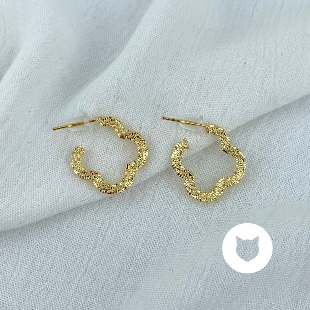 ARGOLLAS DE BAÑO DE ORO Y CRISTALES  AG1515G30