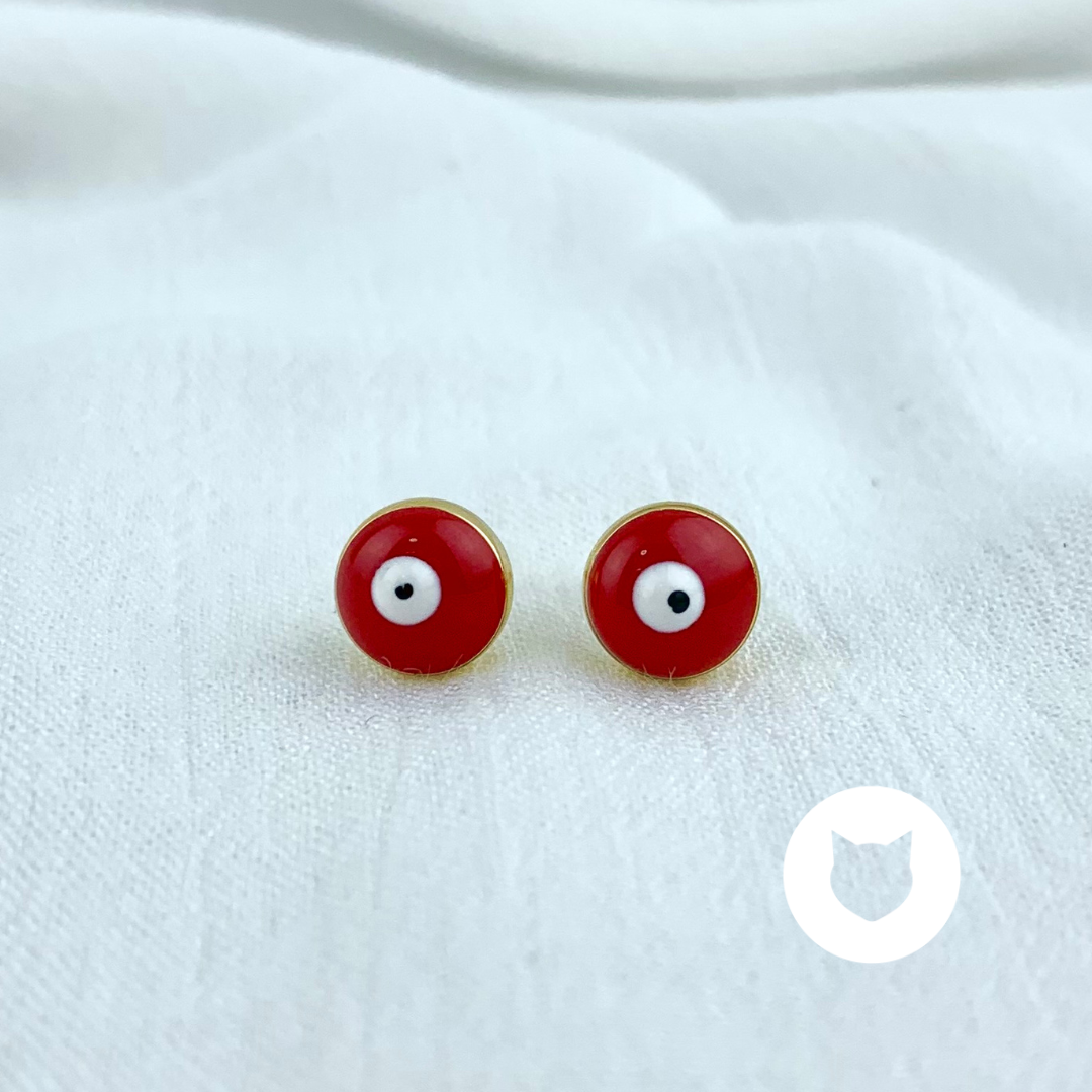 ARETES DE BRONCE CON BA�O DE ORO AR2564G28