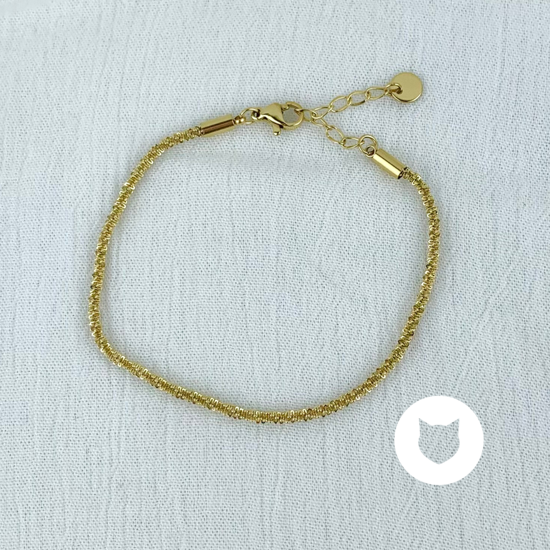PULSERA DE ACERO INOXIDABLE CON CRISTALES PU1710G33