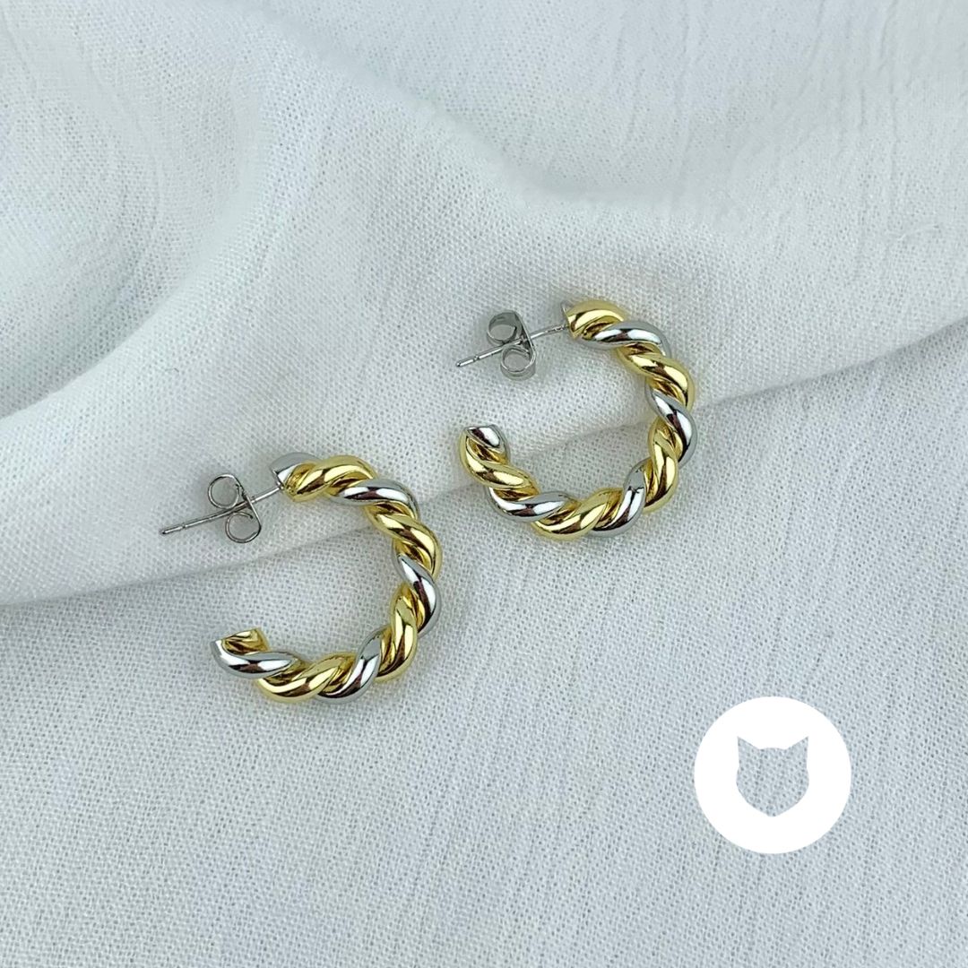 ARGOLLAS DE BAÑO DE ORO AG1489G30