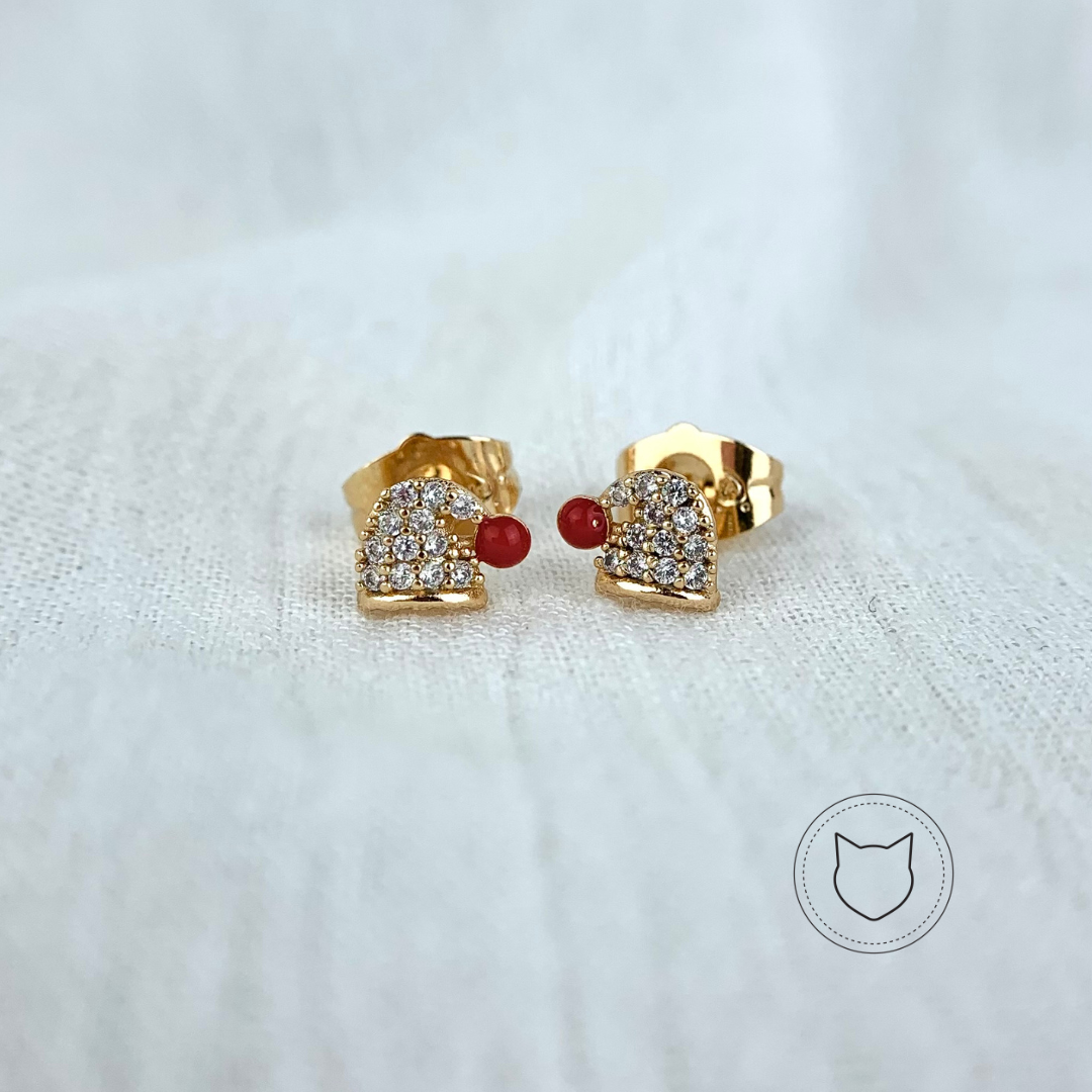 ARETES DE BAÑO DE ORO Y CRISTALES AR1842G30