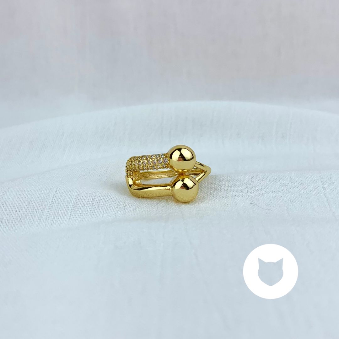 ANILLO DE BAÑO DE ORO Y CRISTALES AN3388G31