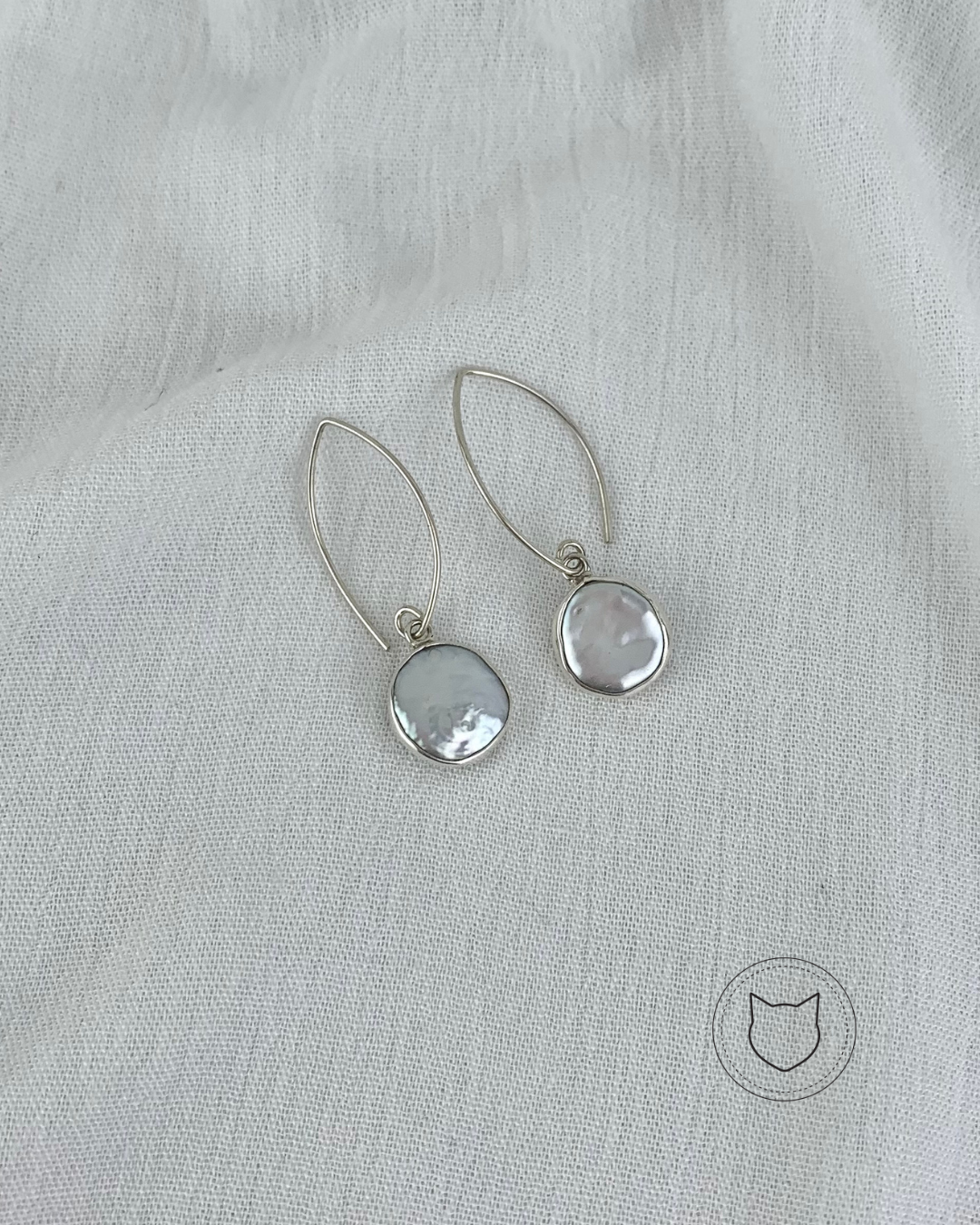 ARETES DE COLGAR DE PLATA 925 Y PERLA CULTIVADA AR1808F40