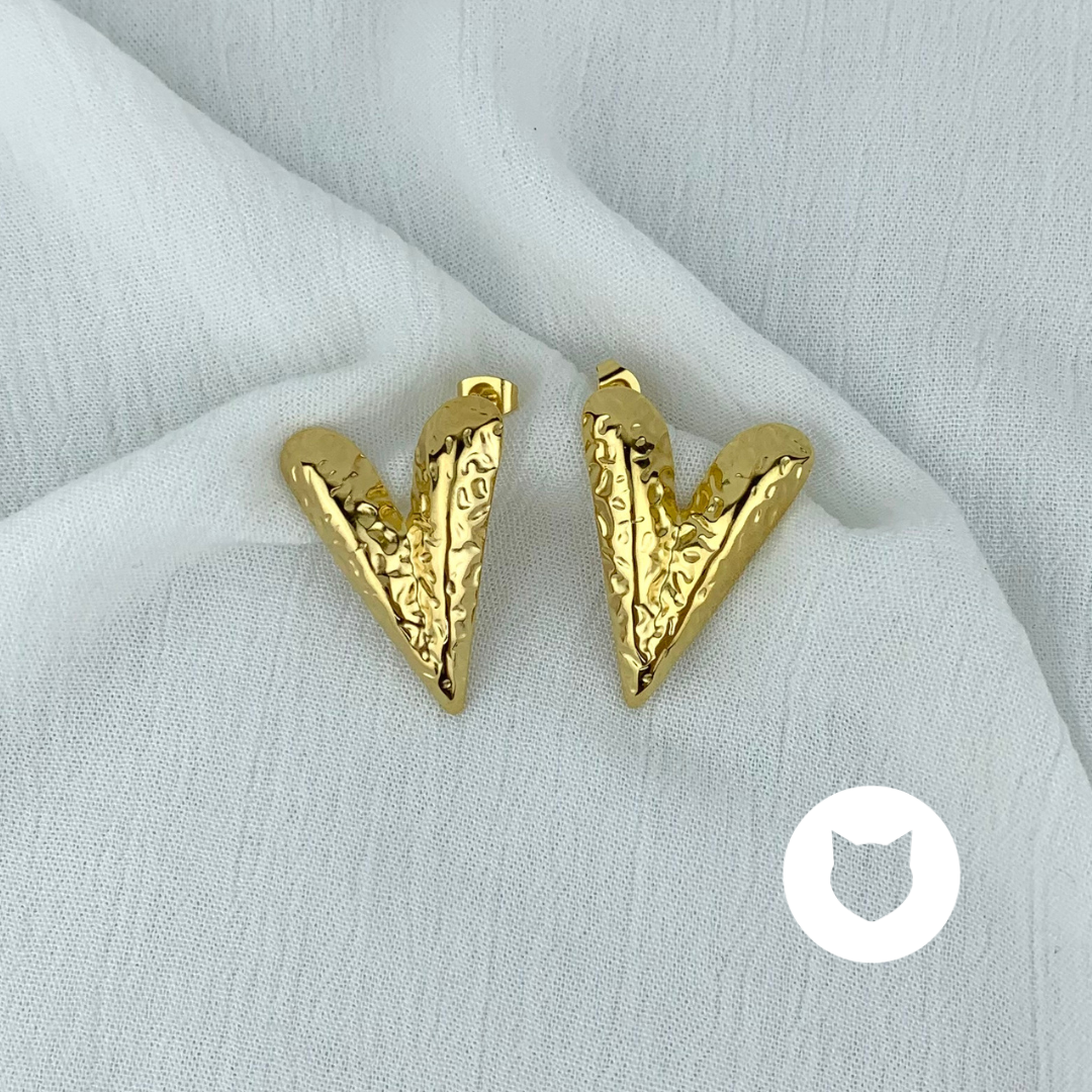 ​ARETES DE ACERO INOXIDABLE CORAZÓN AR2586G34