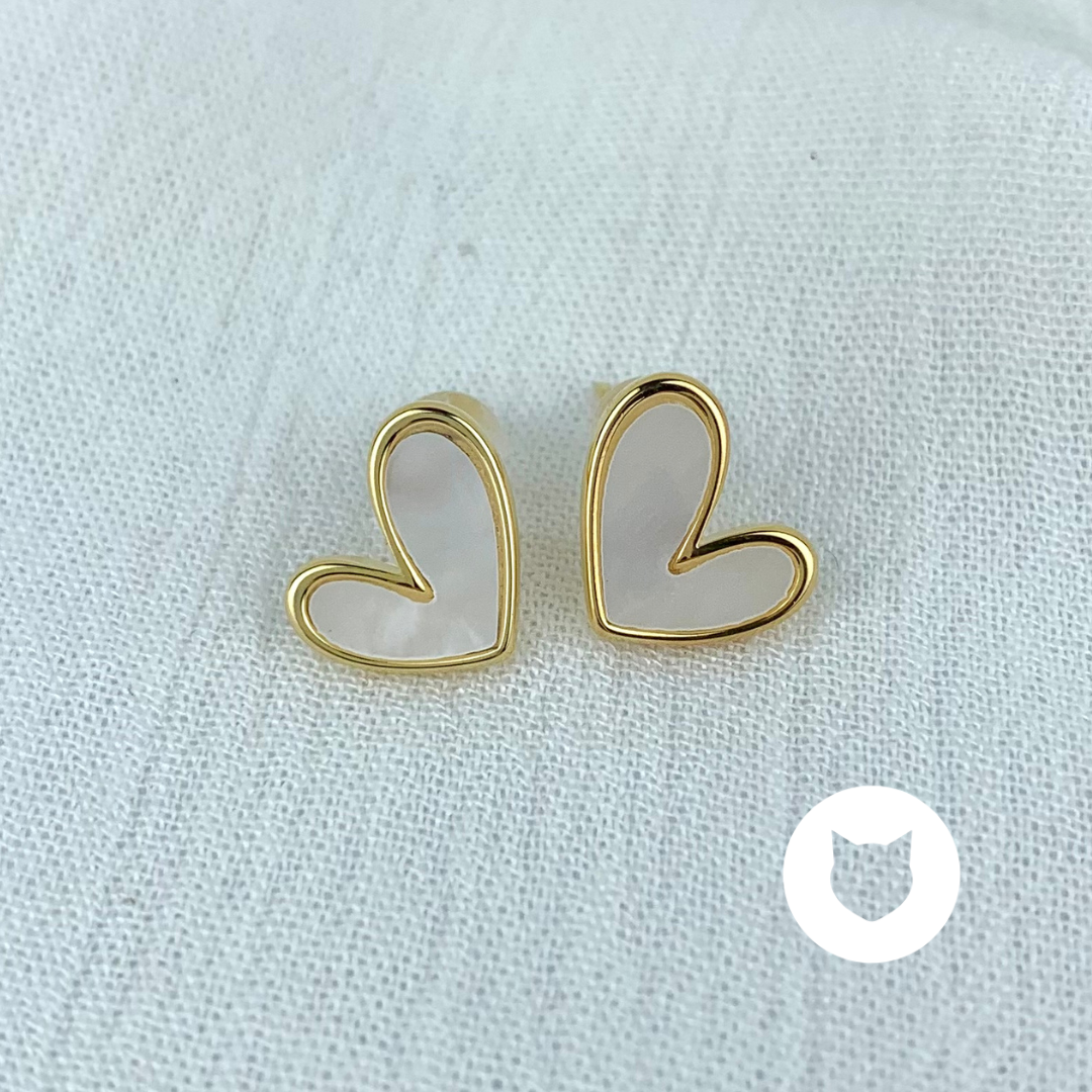 ARETES DE ACERO INOXIDABLE CORAZÓN AR2594G32