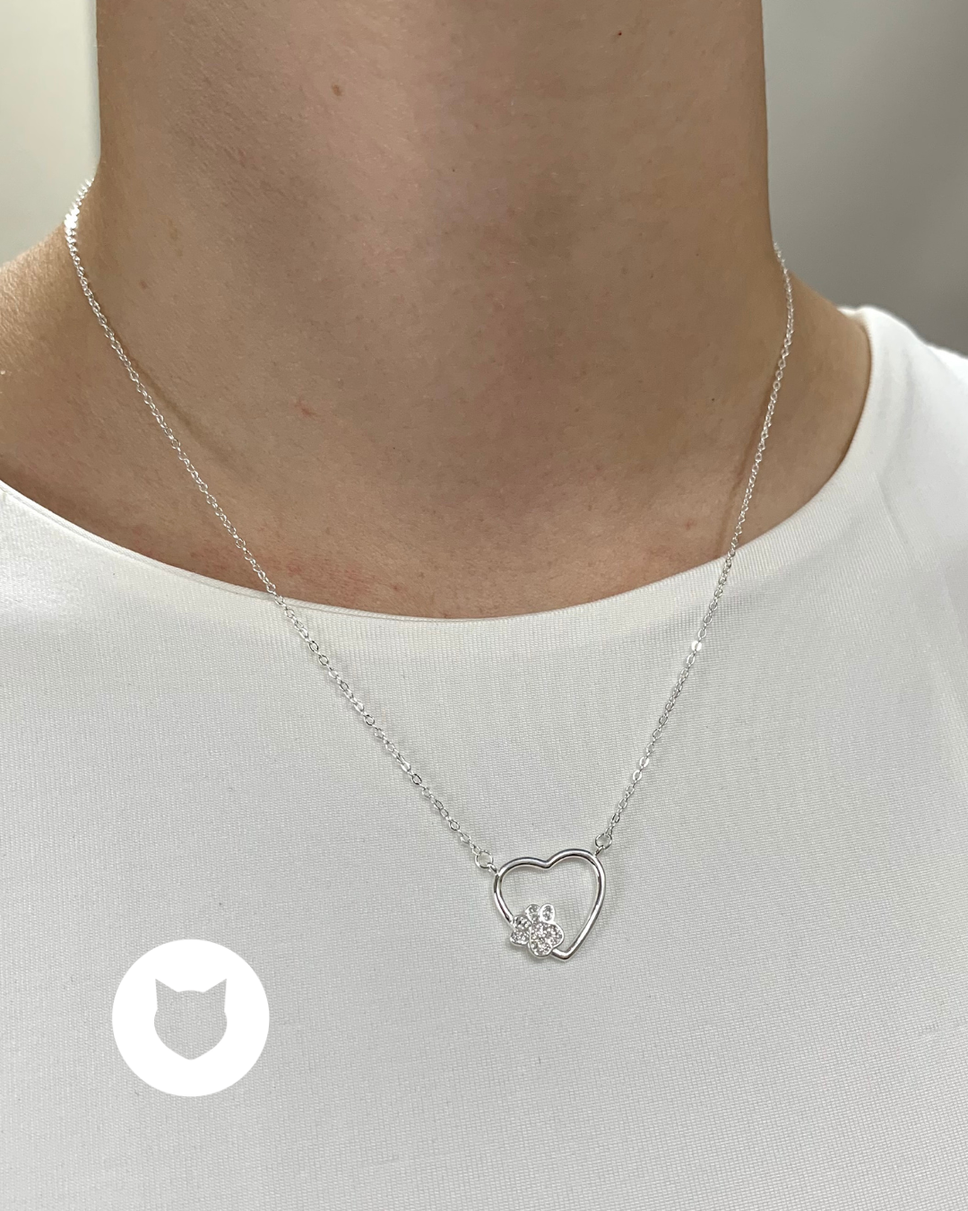 COLLAR DE PLATA 925 Y CRISTALES CO1678L23