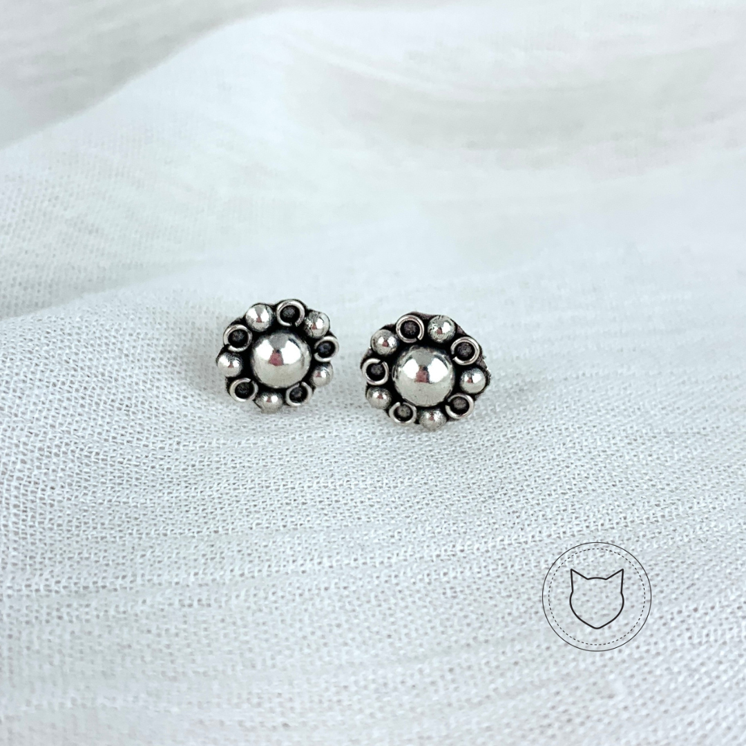 ARETE DE PLATA 925 AÑEJADA AR1129M44
