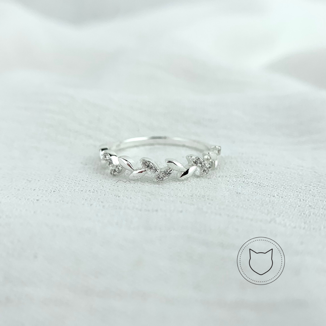 ANILLO DE PLATA 925 Y CRISTALES TALLA 5 AN3152L25