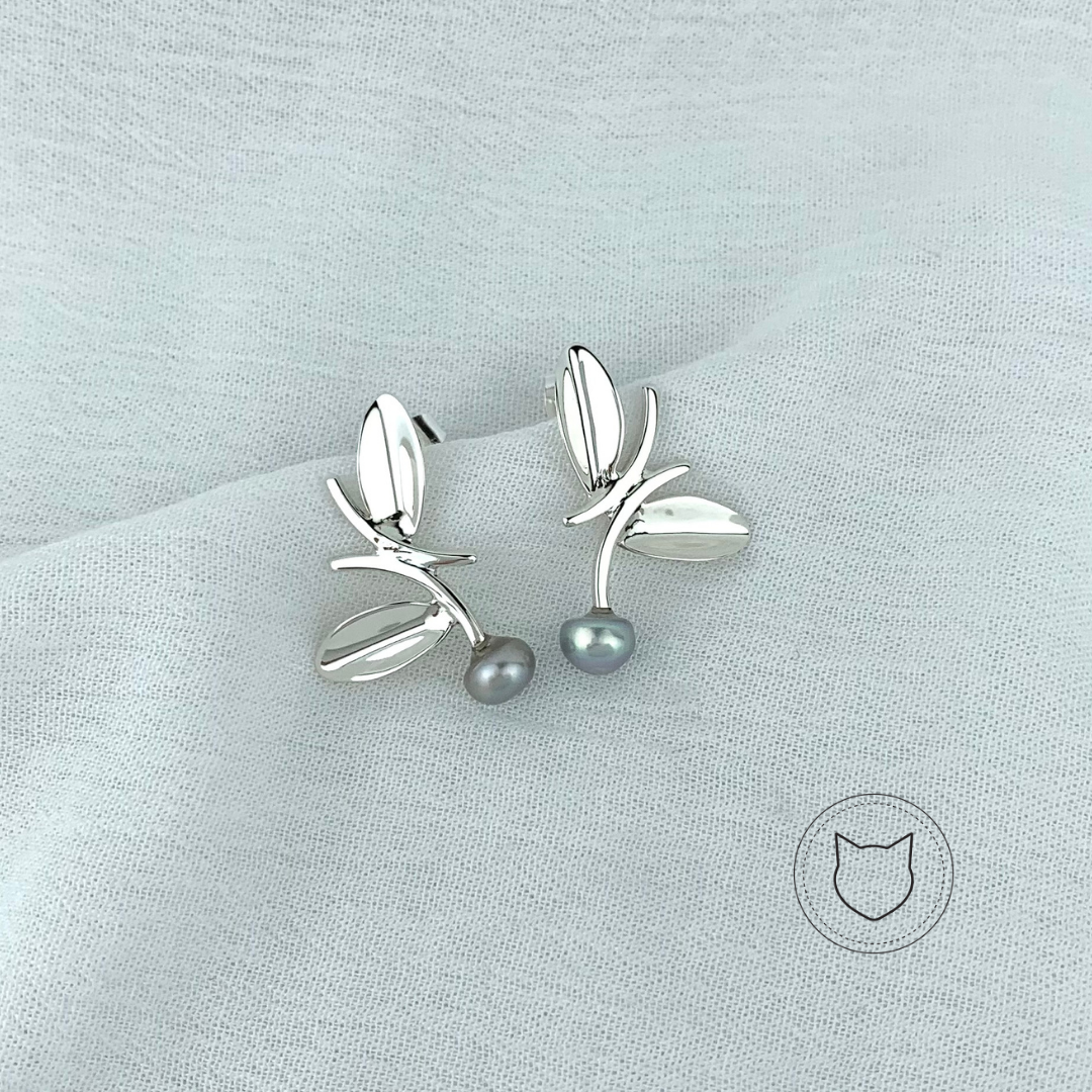 ​ARETES DE PLATA 925 Y PERLA CULTIVADA AR2068M38