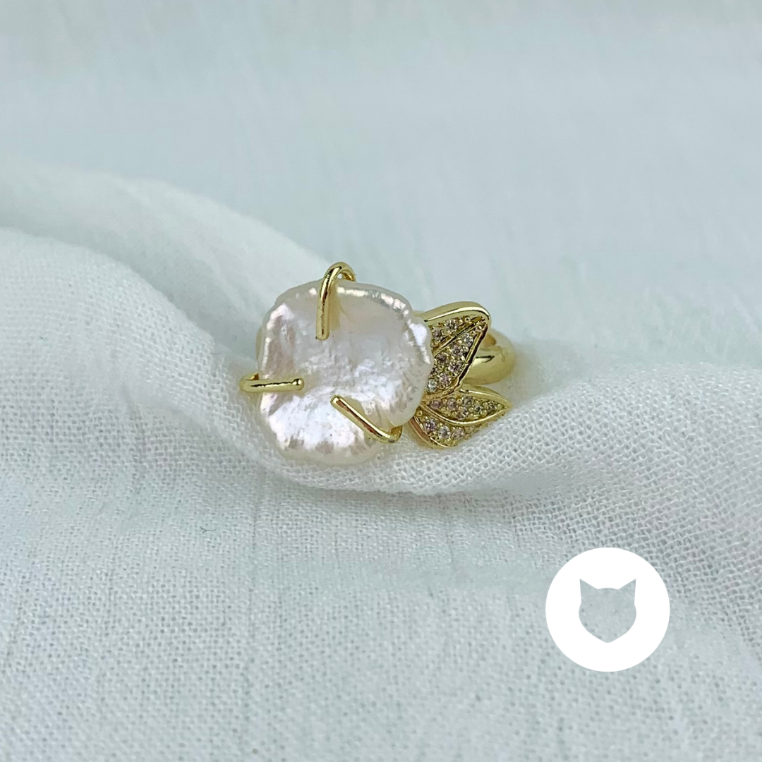 ANILLO DE BAÑO DE ORO, CRISTALES Y PERLA CULTIVADA AN3448G31