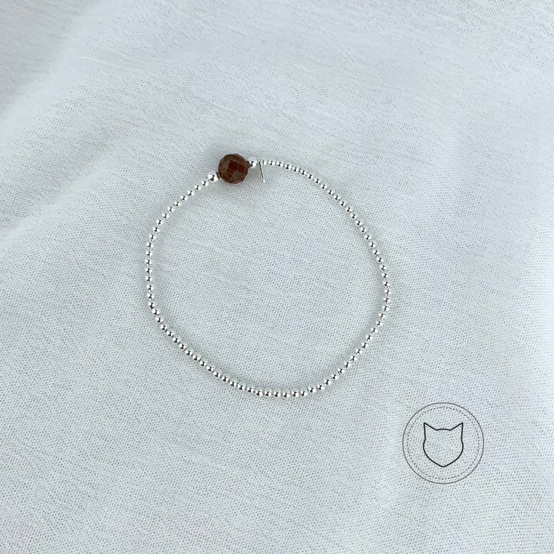 PULSERA DE PLATA 925 Y RITMALO PU1371M35