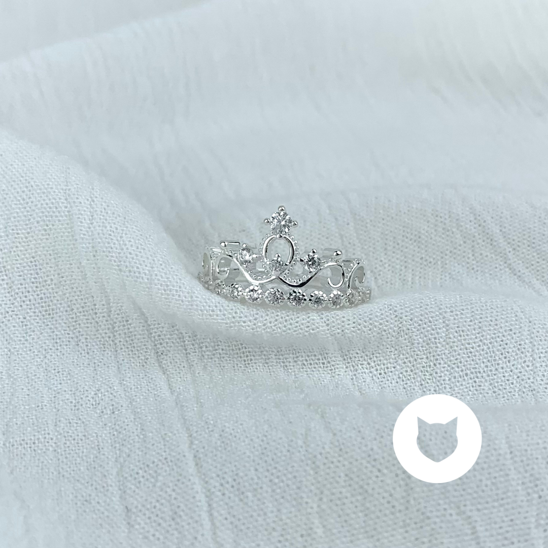 ANILLO DE PLATA 925 Y CRISTALES TALLA 6 AN3370L22