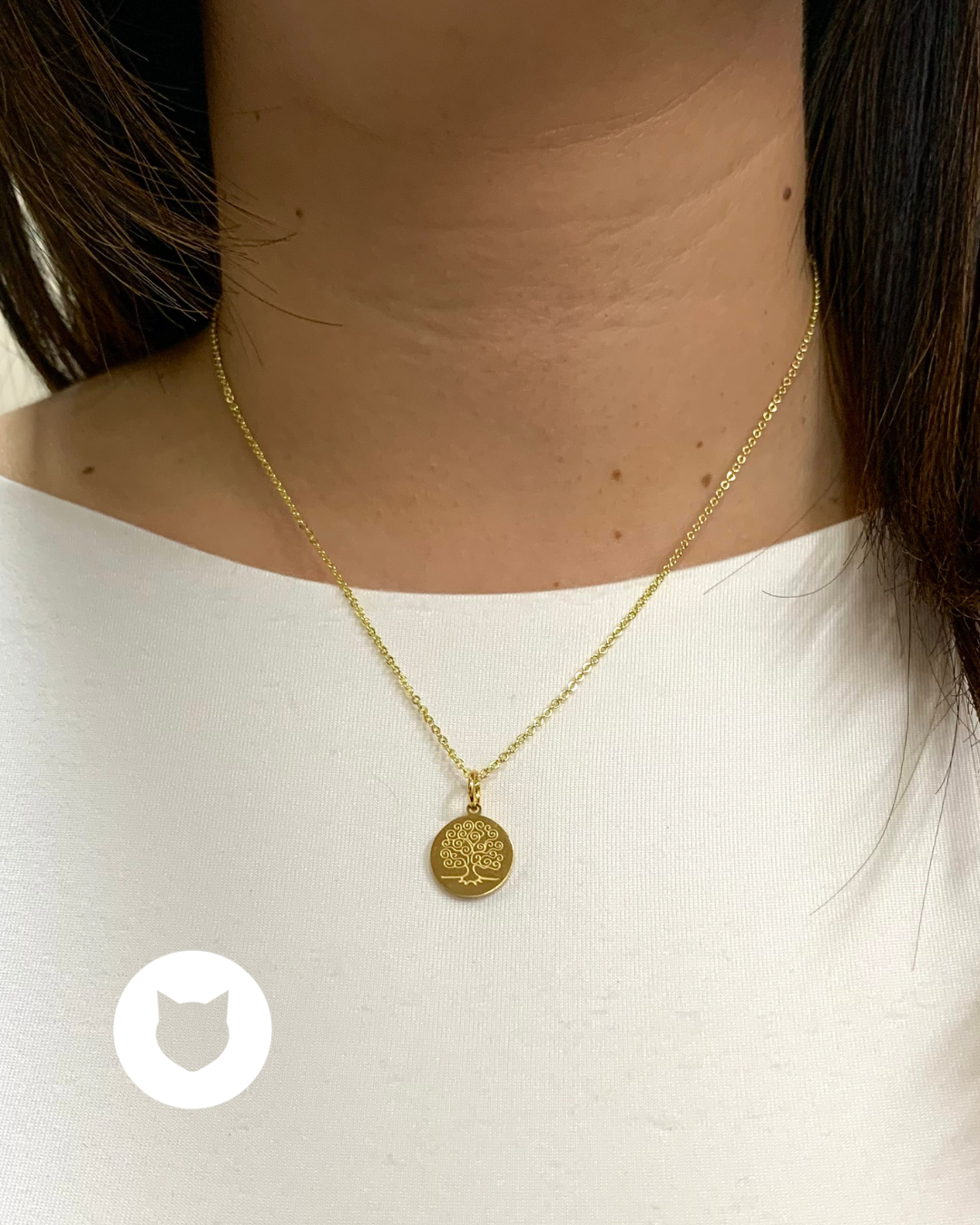COLLAR DE BAÑO DE ORO Y ACERO INOXIDABLE CO1605G32