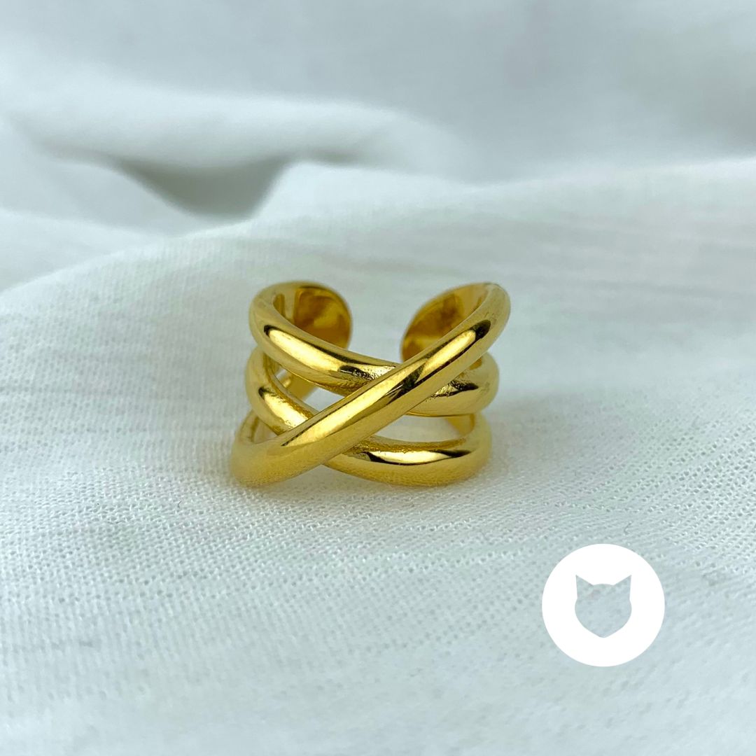 ANILLO DE ACERO INOXIDABLE TALLA AJUSTABLE AN3300G30