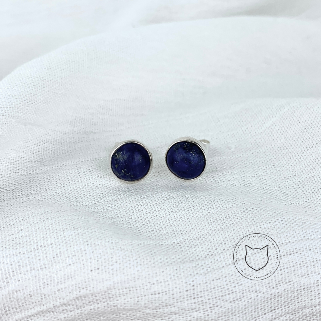 ARETES PLATA 925 Y LAPISLÁZULI AR0563M38