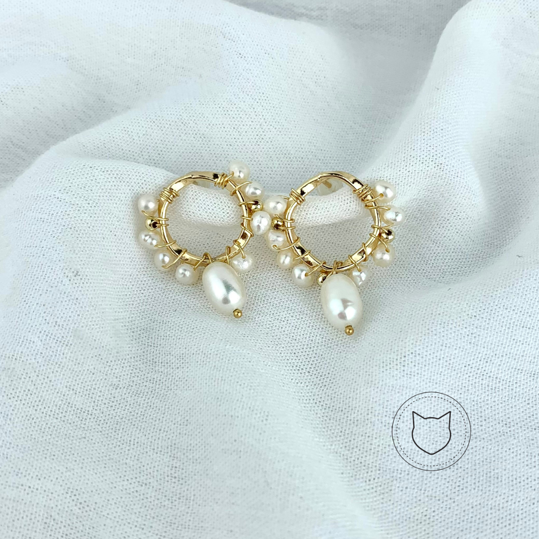 ​ARETES DE BAÑO DE ORO Y PERLA CULTIVADA AR2310G30