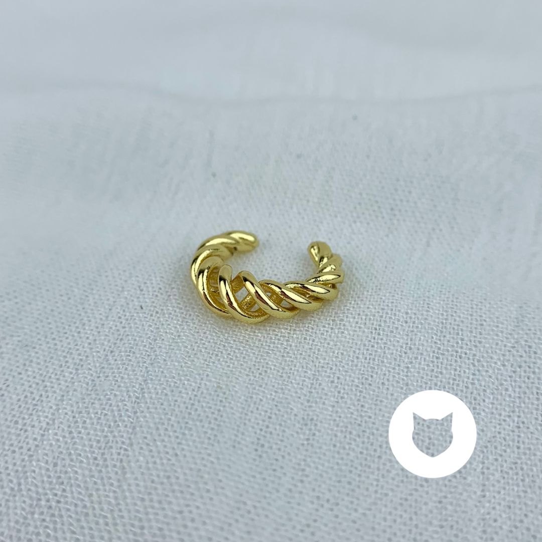 EARCUFF DE BAÑO DE ORO EA0613G36