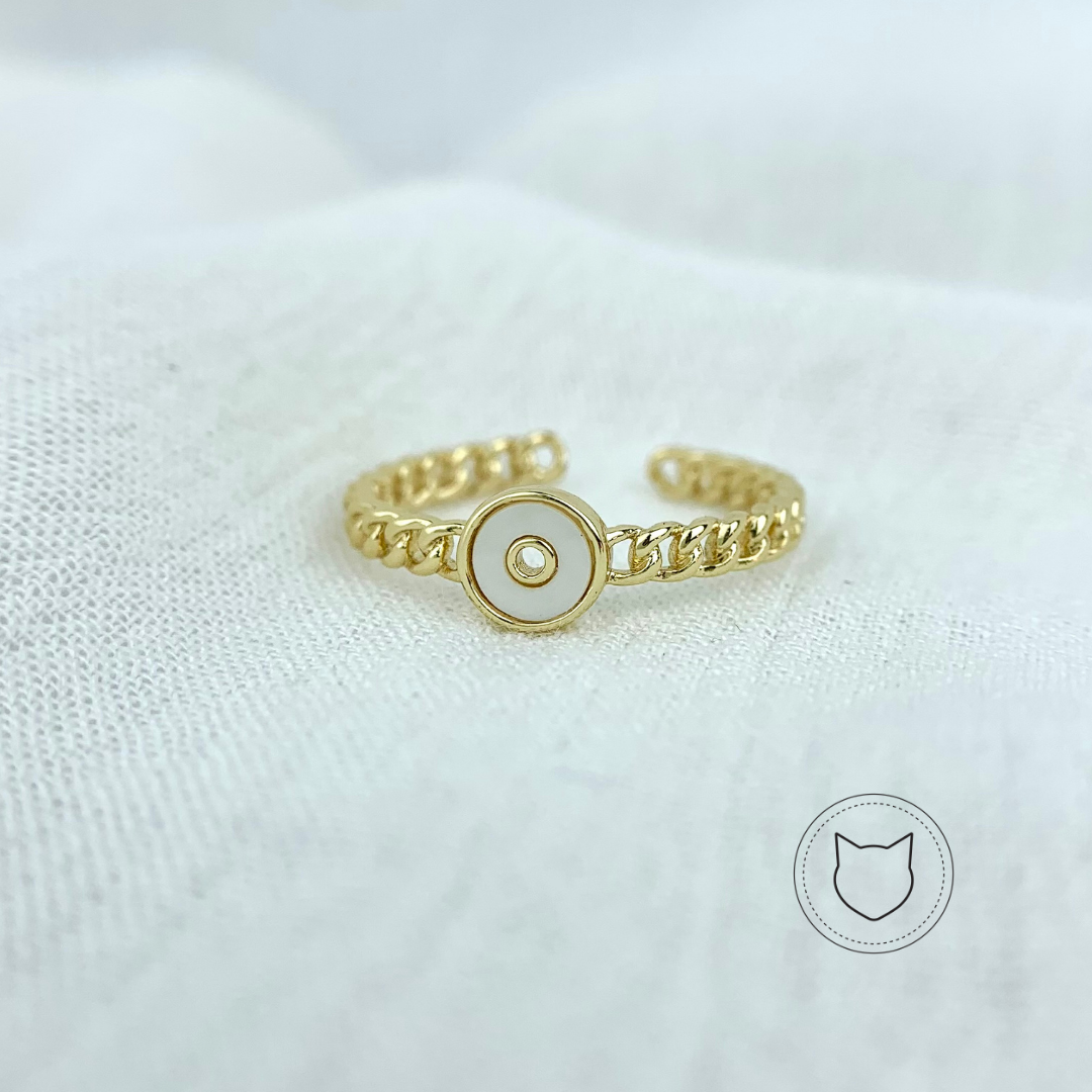ANILLO DE BAÑO DE ORO TALLA 7 AJUSTABLE AN2944G32