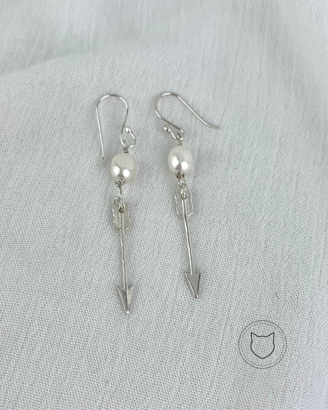 ARETES DE COLGAR DE PLATA 925 Y PERLA CULTIVADA AR1807F50
