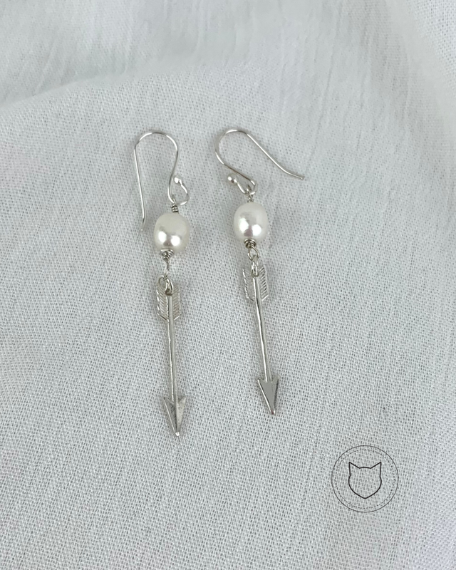ARETES DE COLGAR DE PLATA 925 Y PERLA CULTIVADA AR1807F50