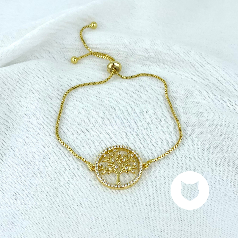 ​PULSERA DE BAÑO DE ORO Y CRISTALES PU1614G32