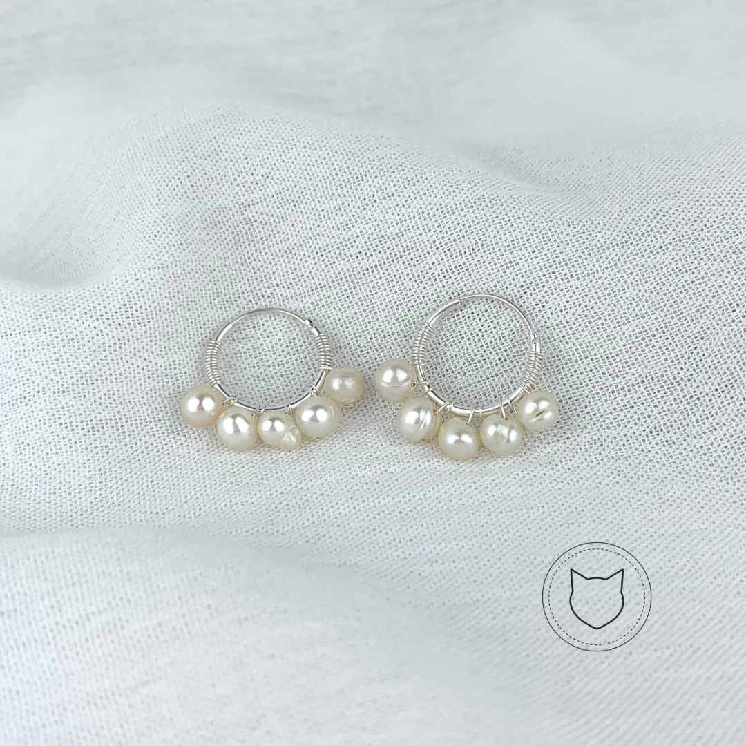 ARGOLLAS DE PLATA 925 Y PERLA CULTIVADA AG1042M40