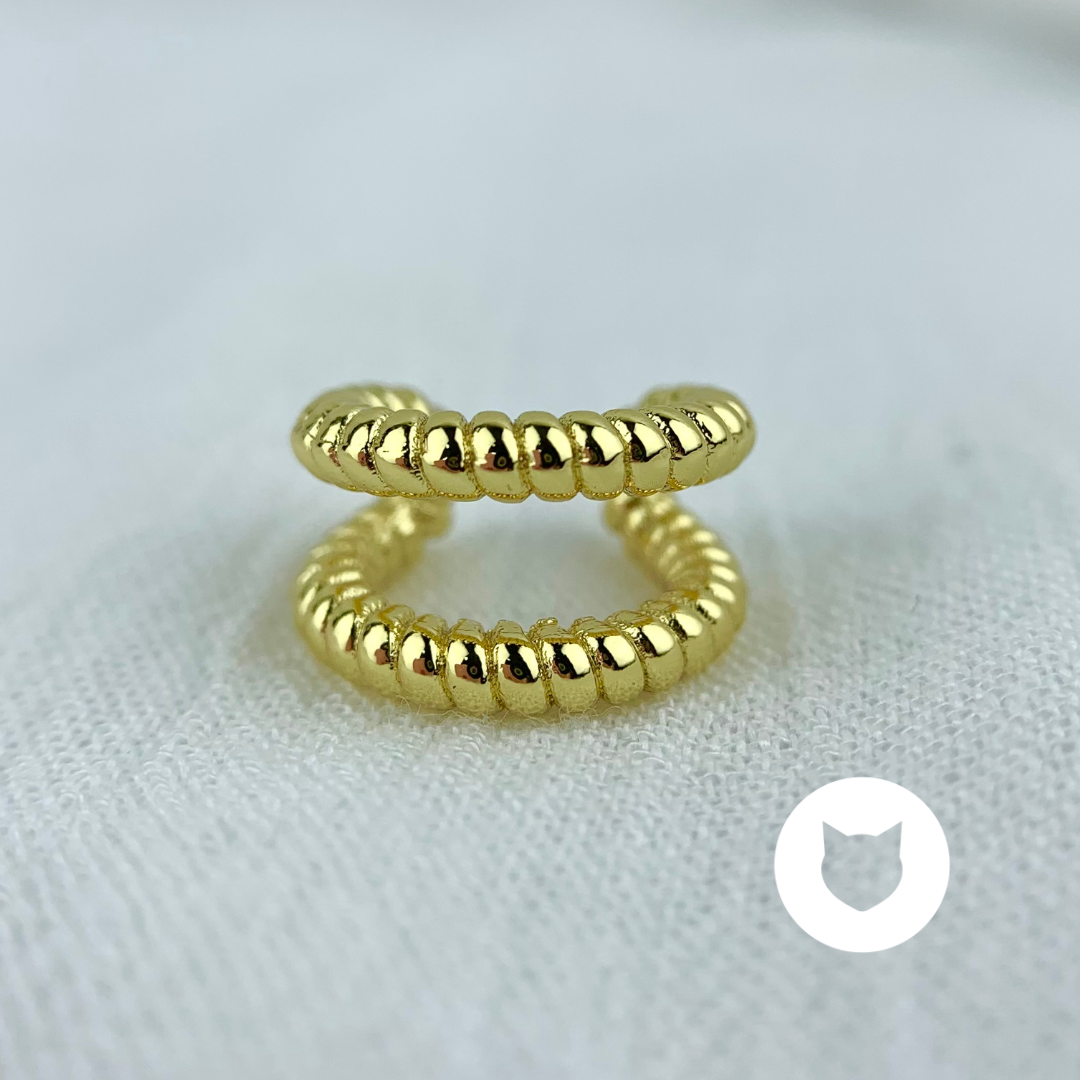 EARCUFF DE BAÑO DE ORO EA0648G37