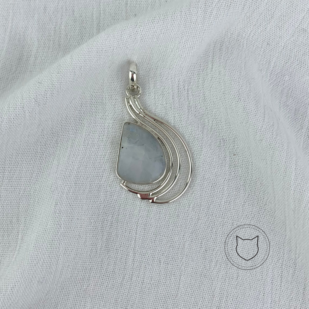 DIJE DE PLATA 925 Y PIEDRA LUNA DI0509M41