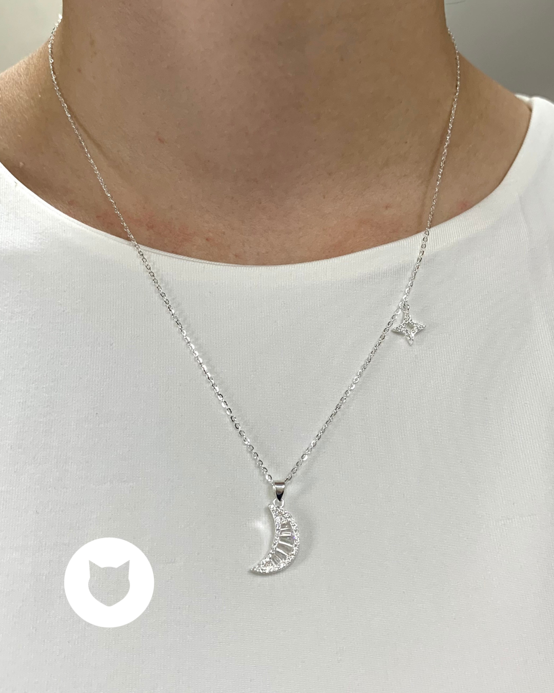 COLLAR DE PLATA 925 Y CRISTALES CO1679L22
