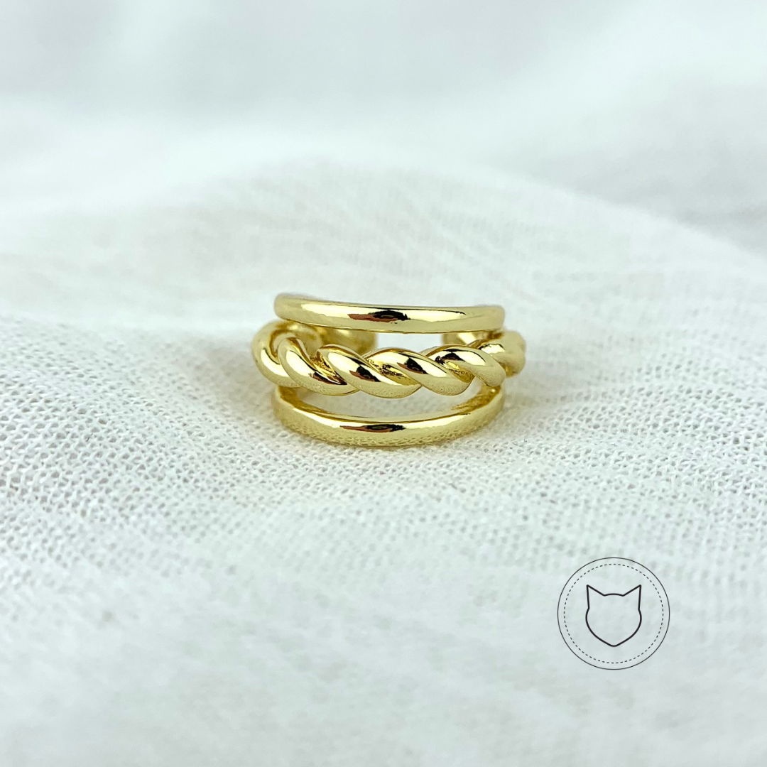 EARCUFF DE BAÑO DE ORO EA0365G33