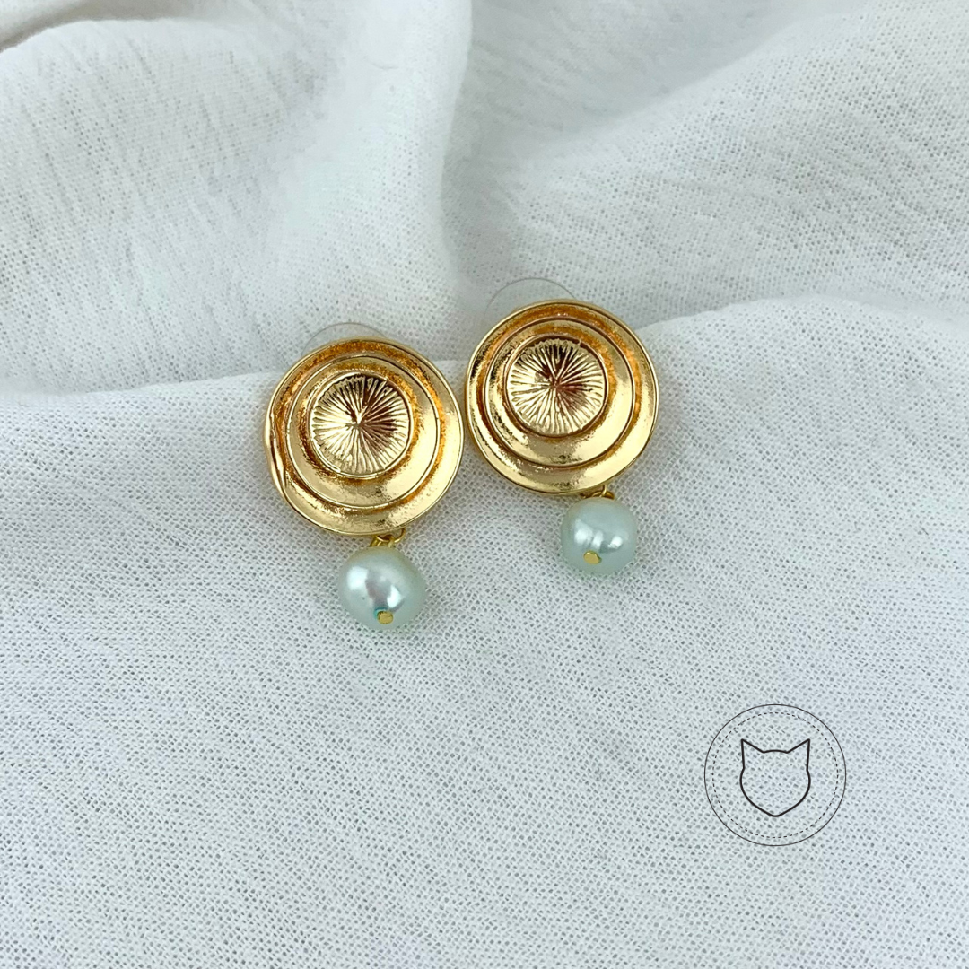 ARETES DE BAÑO DE ORO Y PERLA CULTIVADA AR2231G44
