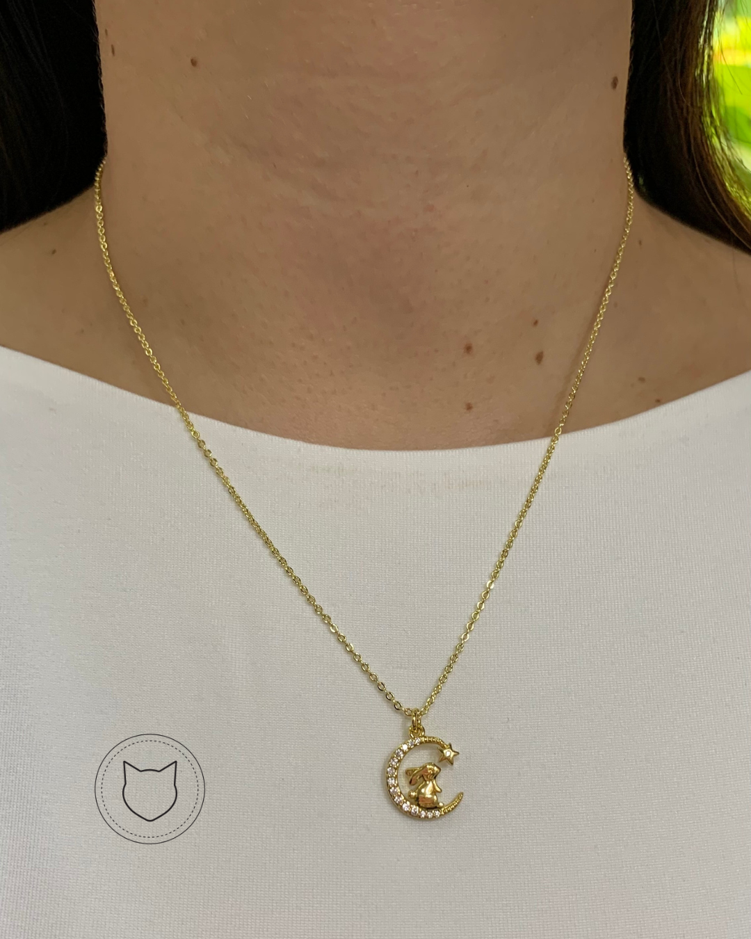 COLLAR DE BAÑO DE ORO Y CRISTALES CO1506G32