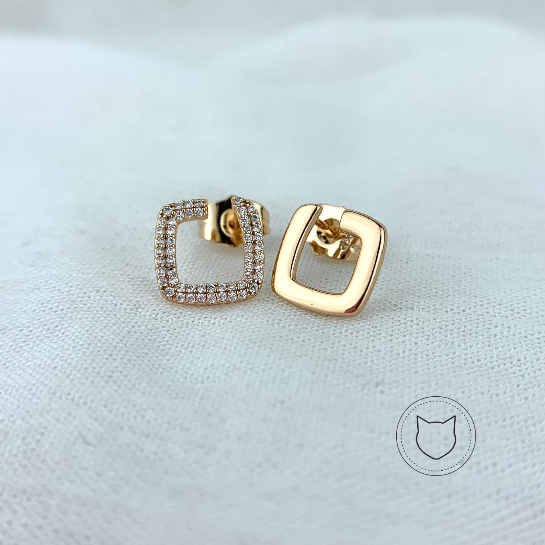 ARETES DE BAÑO DE ORO Y CRISTALES AR2175G30