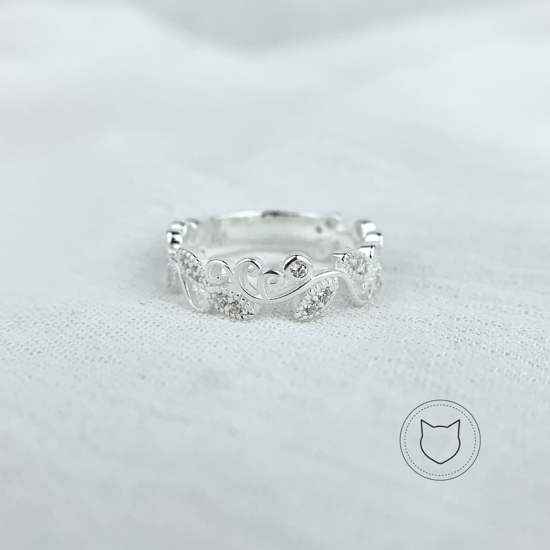 ANILLO DE PLATA 925 Y CRISTALES TALLA 7 Y 8 AN3160L25