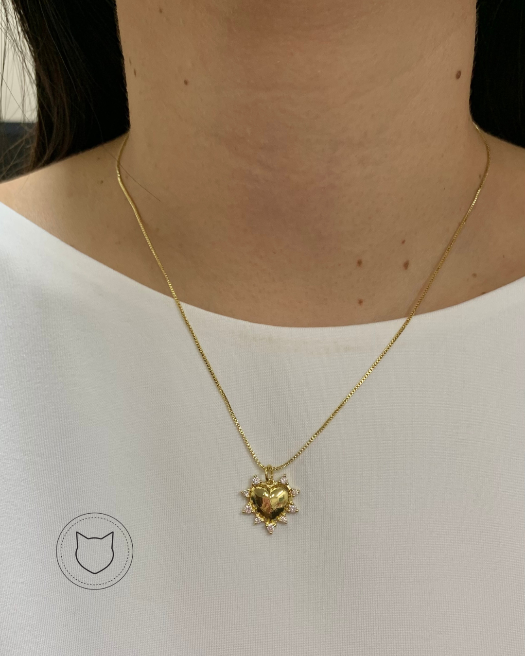 COLLAR DE BAÑO DE ORO Y CRISTALES CO1539G32