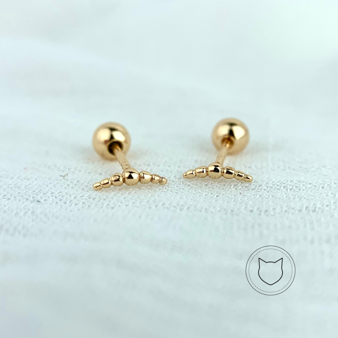 ARETES DE BAÑO DE ORO AB0334G30