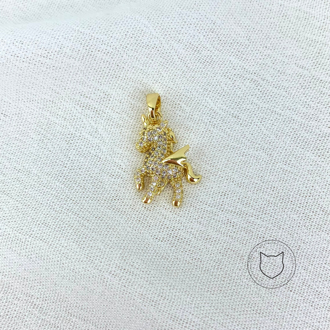 DIJE DE BAÑO DE ORO Y CRISTALES DI0487G30