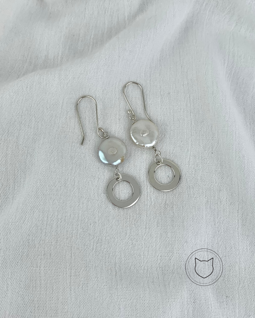 ARETES DE COLGAR DE PLATA 925 Y PERLA CULTIVADA AR1805F65